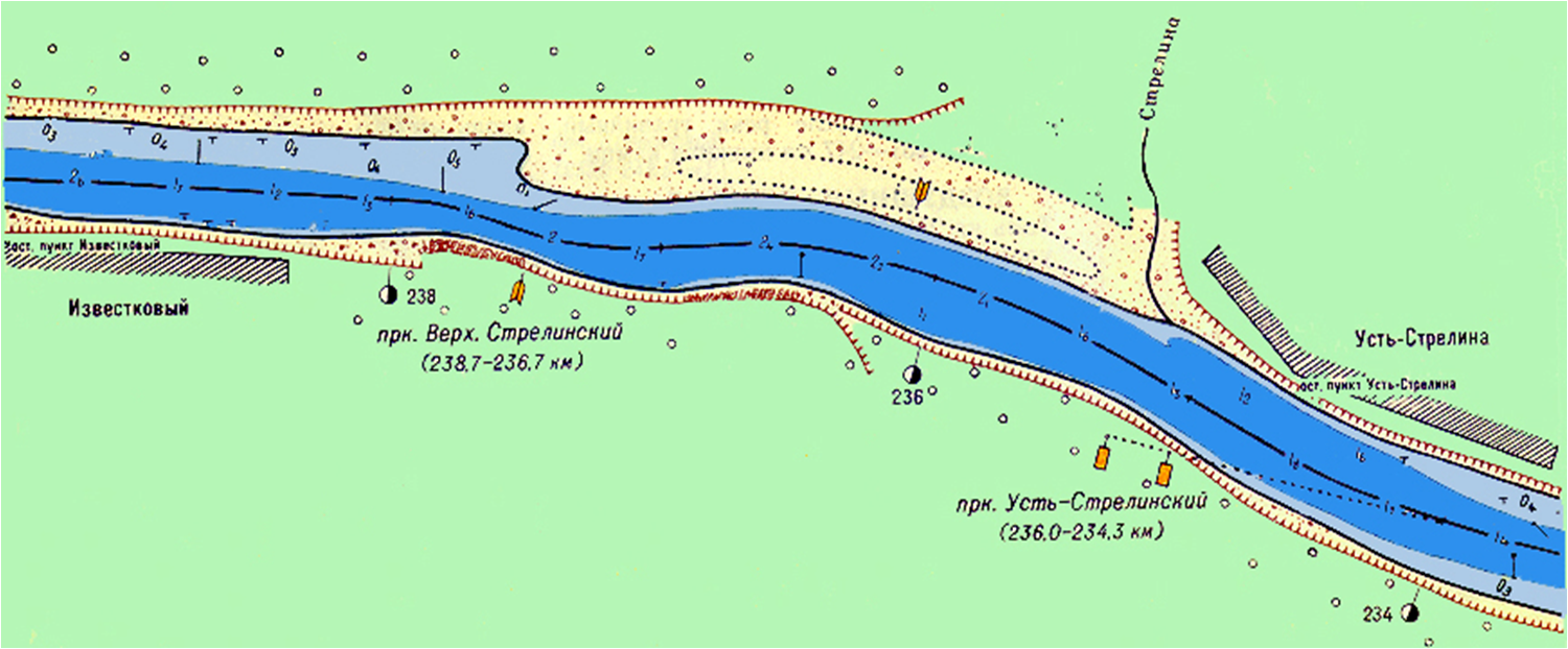 Карта глубин реки сызранка