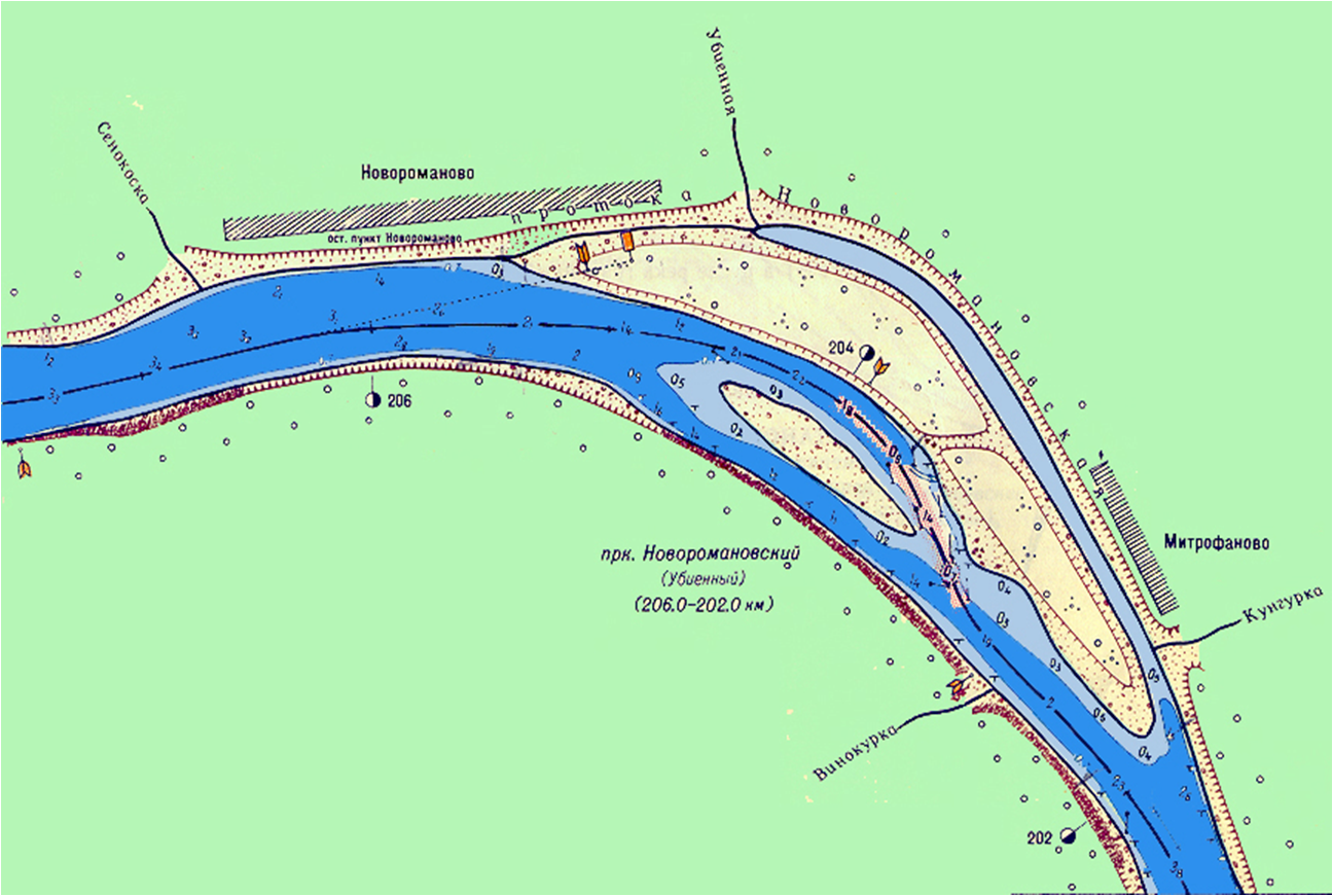 Лоцманская карта реки томь от устья до томска