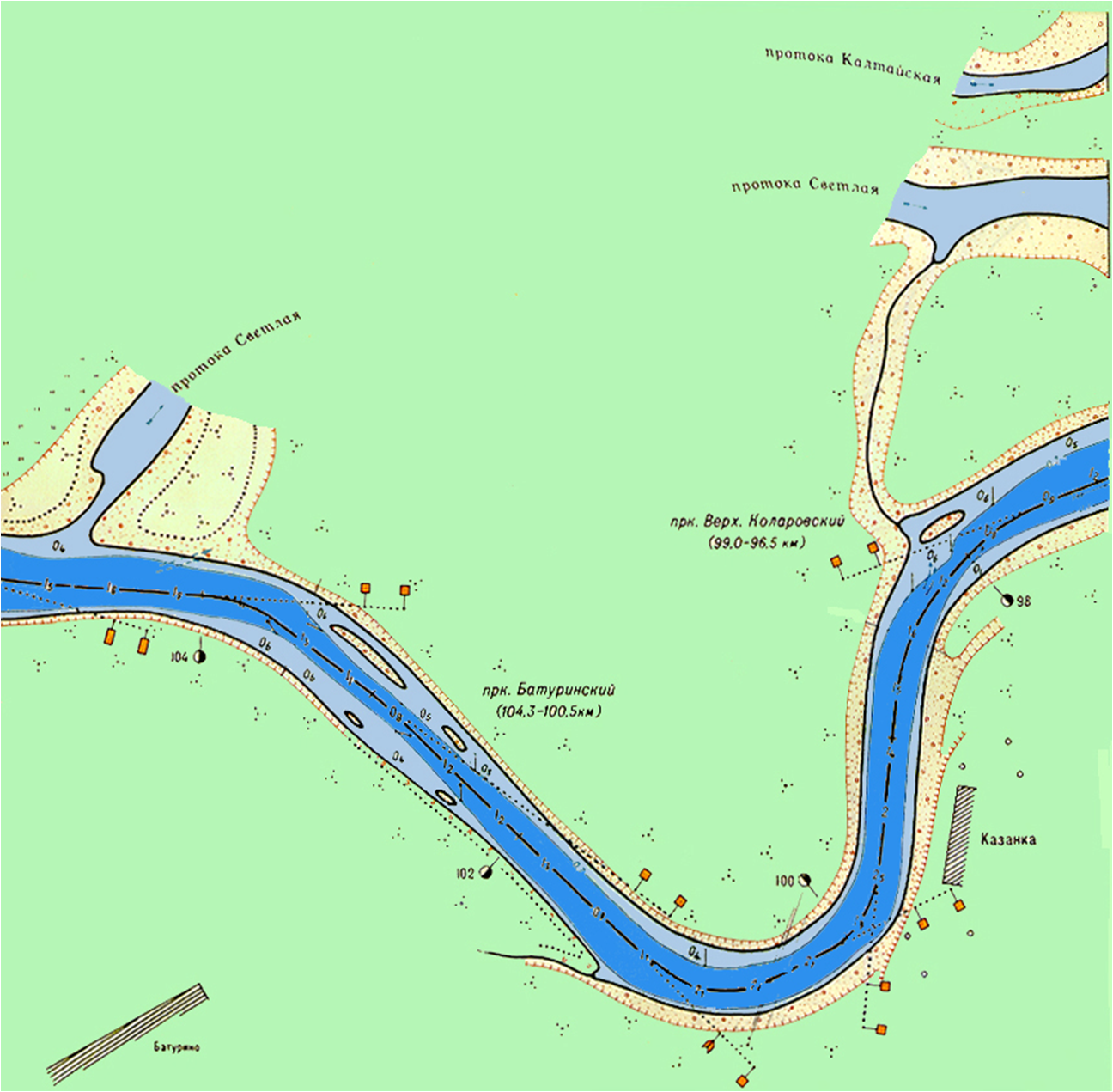 Карта русла рек. Река Солоница на карте. Карта глубин реки Томь. Русло реки Томь на карте. Лоция реки Оби. Река Обь лоция..